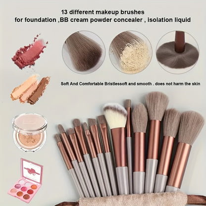 Makeup Brush Set Soft Fluffy Professiona Cosmetic Foundation PowdeiEyeshadow Kabuki Blending Make Up Brush Beauty Tool MakeupSponge Storage Bag
