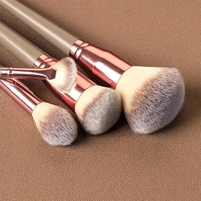 Valentine'S Day Gift Complete Function Makeup Brush Kit Premium Synthetic Eyeshadow Foundation Face Blending Blush Brush Concealer Eye Makeup Brush Set Ideal For Makeup Beginner Artist Holiday Gift Atmosphere Holidays Beauty