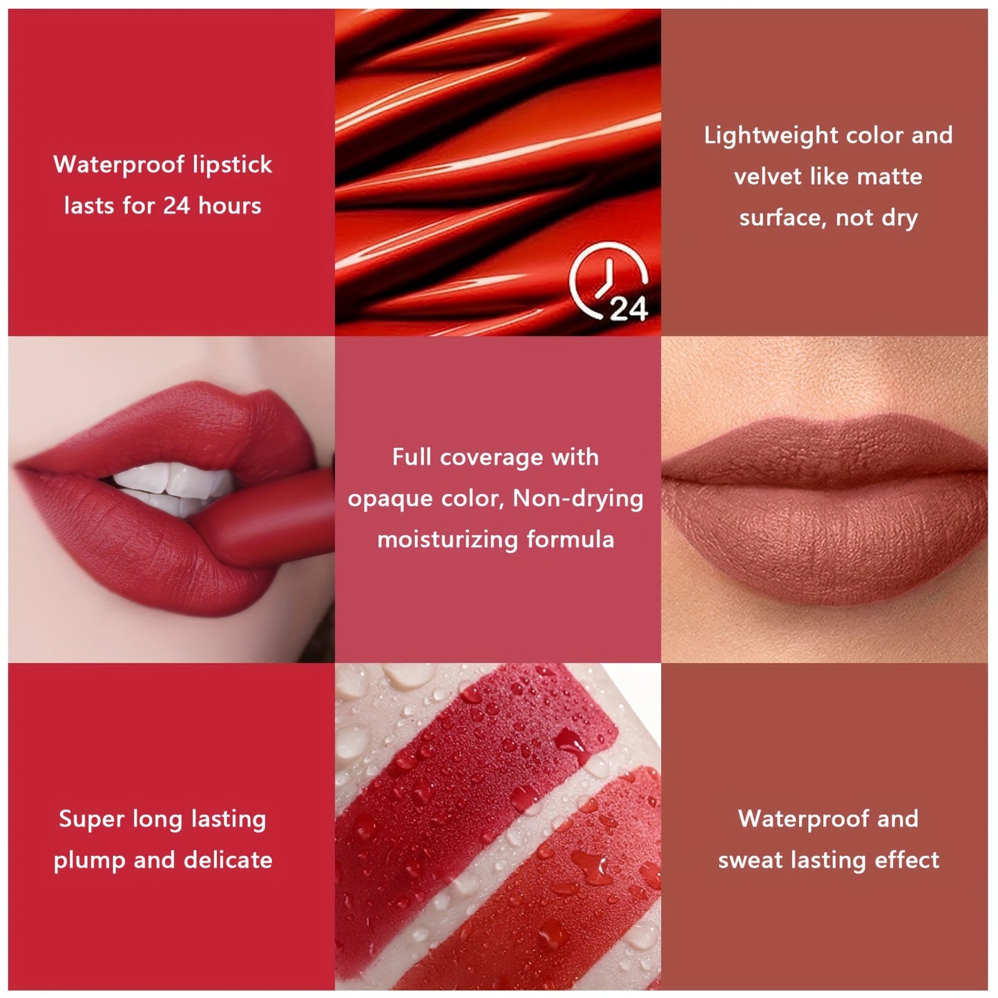 6-color Waterproof Non-stick Lipstick Hot Deal Beauty Matte Lipstick Set