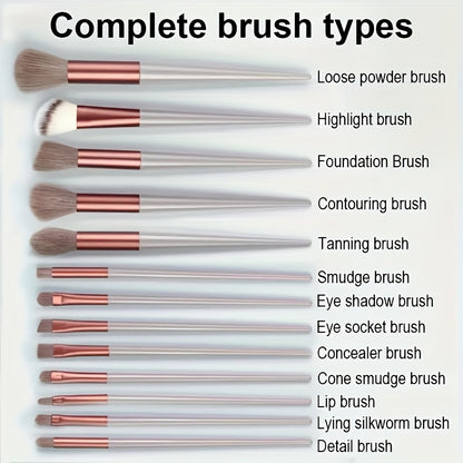 Makeup Brush Set Soft Fluffy Professiona Cosmetic Foundation PowdeiEyeshadow Kabuki Blending Make Up Brush Beauty Tool MakeupSponge Storage Bag