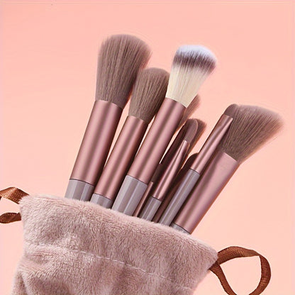 Free Shipping On Orders Over $30 From This Provider13PCS Professional Makeup Brush Set, Soft Polyester Bristles For Flawless Beauty, Hypoallergenic Nylon Bristles, All Skin Types