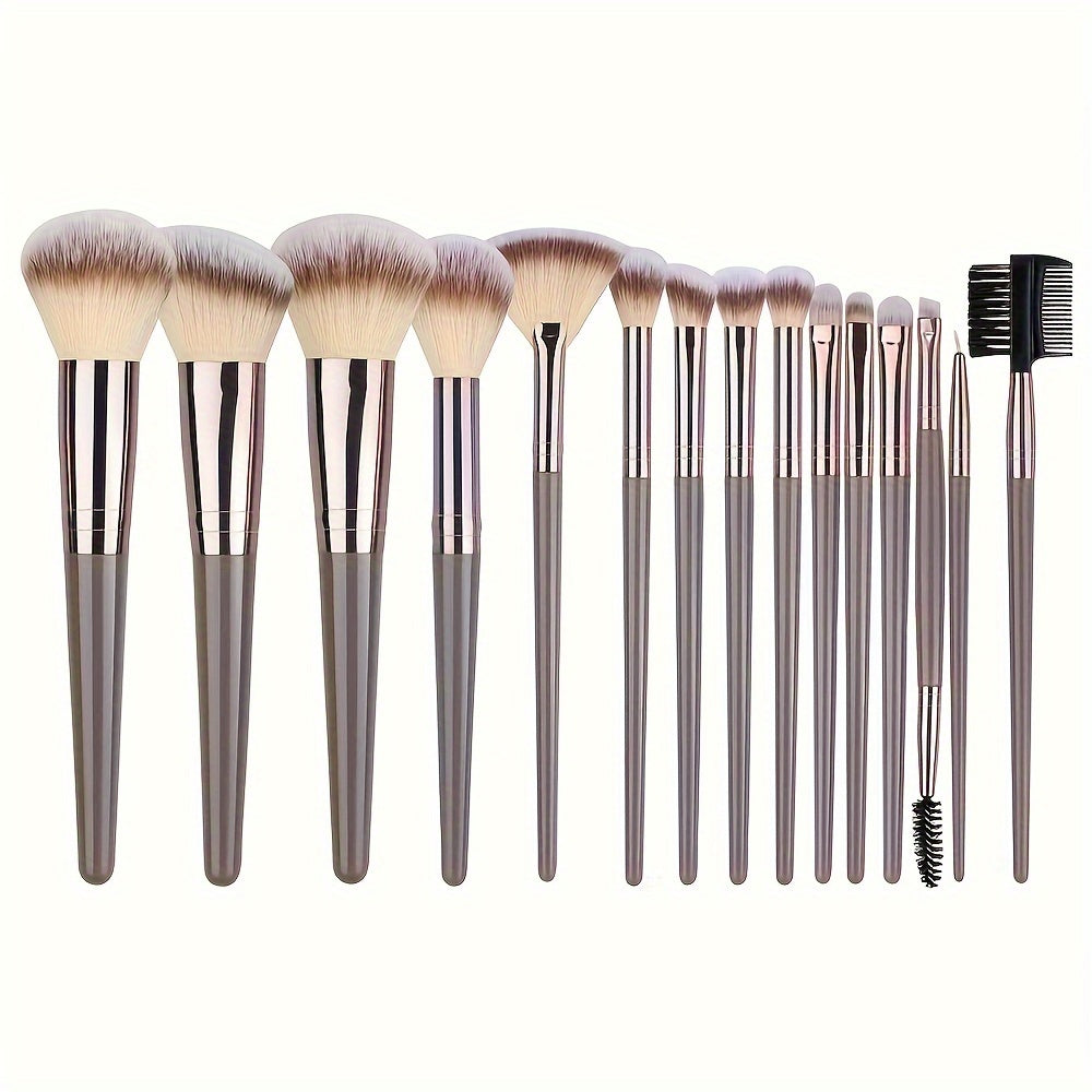 [10/15/18/20pcs Luxurious Makeup Brush Set] Luxurious 10/15/18/20pcs Makeup Brush Set - Premium, Multi-Function Beauty Tools for Flawless Foundation, Eyelash, Eyebrow & Eyeshadow Application - Ideal Gift for Christmas, Hallow