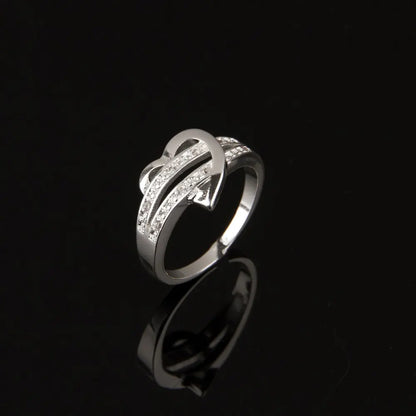 Heart-Shaped Diamond Ring Jewelry