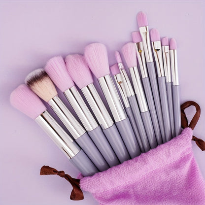 Makeup Brush Set Soft Fluffy Professiona Cosmetic Foundation PowdeiEyeshadow Kabuki Blending Make Up Brush Beauty Tool MakeupSponge Storage Bag