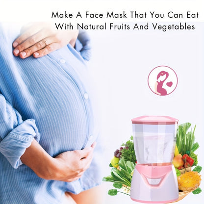 DIY Fruit and Vegetable Facial Mask Maker Machine, Hypoallergenic Home Spa Face Mask Beauty Tool, Battery Powered (Batteries Not Included), Anti-Wrinkle and Skin Rejuvenation Therapy
