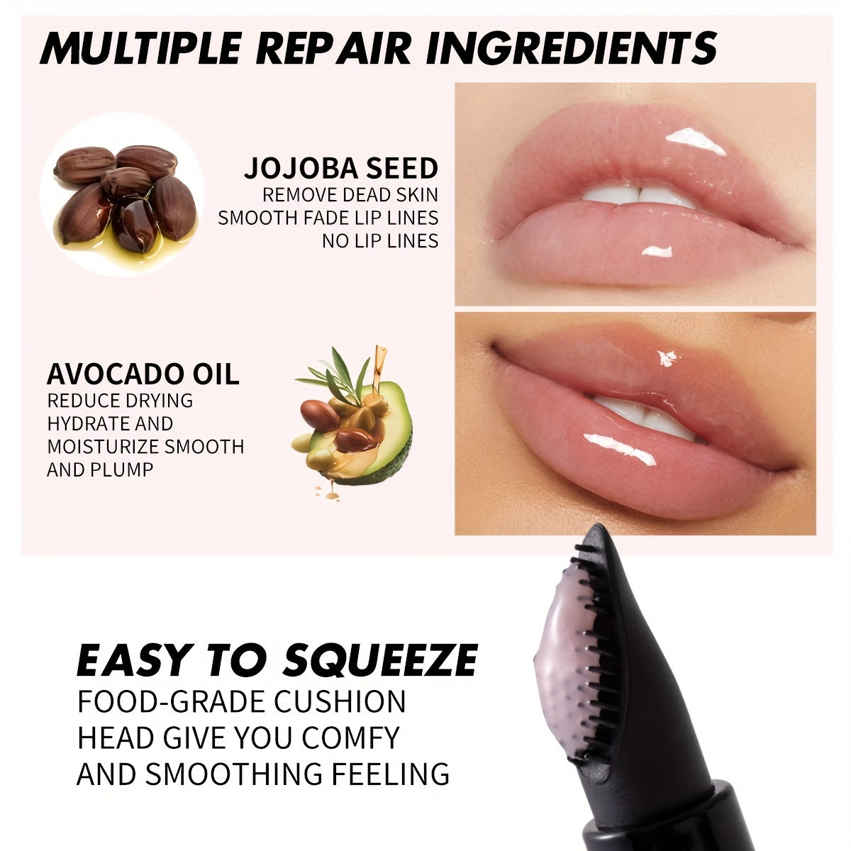 Heci Beauty Long-Lasting Non-Sticky Tinted Lip Balm Cream - Glossy Makeup Effect for All Skin Types - Pink Tone Glow Gloss - Espresso Yourself