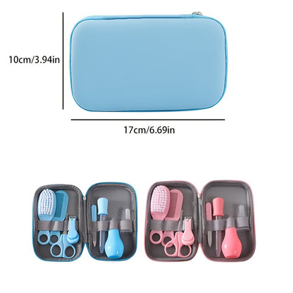 8pcs Medical Care & Beauty Kit - Portable 8-in-1 Safety Care Set, Nose & Tongue Cleaner, Ideal for Shower Gifts