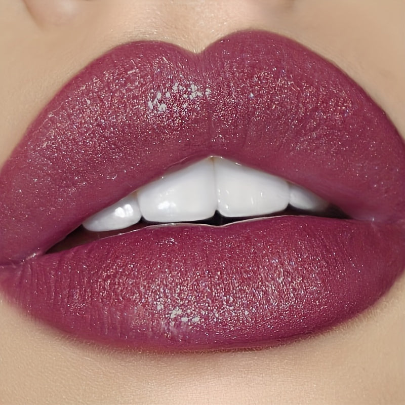 Moisturizing Shiny Beauty Lipstick, Dewy Glitter Finish Lip Gloss Makeup, Ideal Gift For Women, PPC3303 For Music Festival