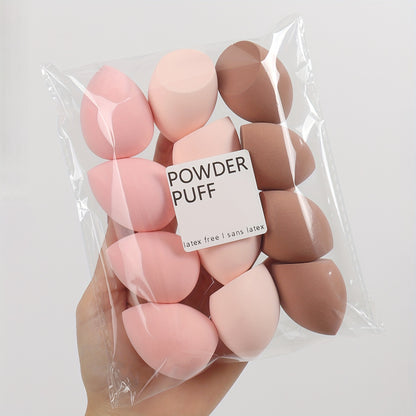 12pcs Medium Makeup Sponges - Flawless Foundation Blending for Liquid, Cream & Powder - Latex-Free, Dual-Use Wet/Dry Application - Fragrance-Free Beauty Tools
