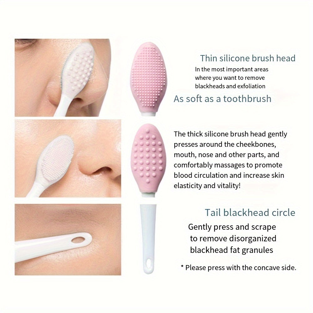 1 set of 11 silicone makeup mask brushes beauty tools + multi-functional eye makeup auxiliary tools nose brush blackhead brush silicone beauty ruler lazy person makeup auxiliary ruler eyelash mascara eyeliner eye shadow block