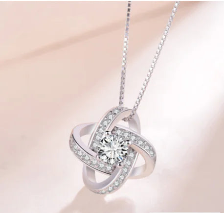 Jewelry Set with Diamonds: Necklace, Bracelet, Earrings