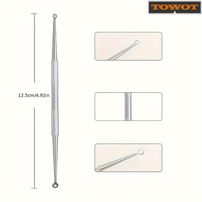 11pcs Blackhead Remover For Face, Professional Stainless Micro-Needling Removal Tools Kit, Needling Beauty Needle Elbow Hook Needle Tool, Pimple Popper Tool Kit For Quick And Easy Removal Of Pimples, Blackheads, Zit Removing