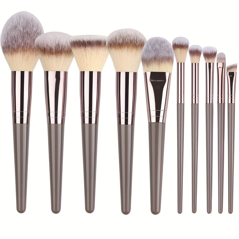 [10/15/18/20pcs Luxurious Makeup Brush Set] Luxurious 10/15/18/20pcs Makeup Brush Set - Premium, Multi-Function Beauty Tools for Flawless Foundation, Eyelash, Eyebrow & Eyeshadow Application - Ideal Gift for Christmas, Hallow