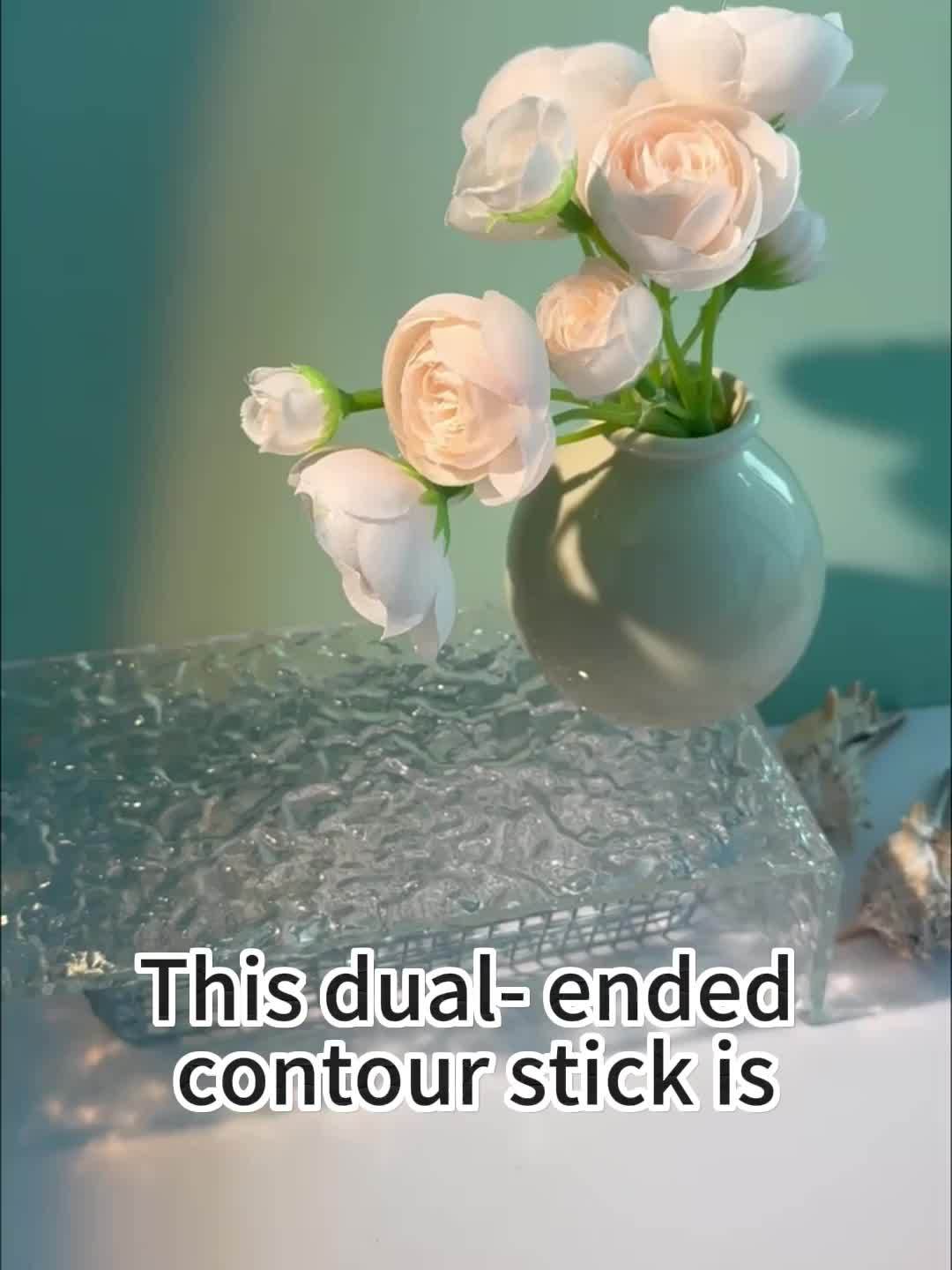 JUJU Dream Beauty Makeup Contour Stick - Dual-Ended, Water Resistant, Medium Tone, Matte Finish, Stick Form, Medium Coverage, <1 Fl Oz - Cover Acne Marks & Dark Circles