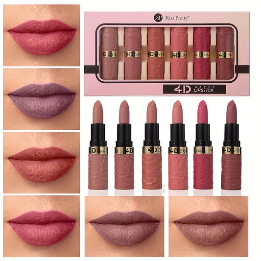 6-color Waterproof Non-stick Lipstick Hot Deal Beauty Matte Lipstick Set