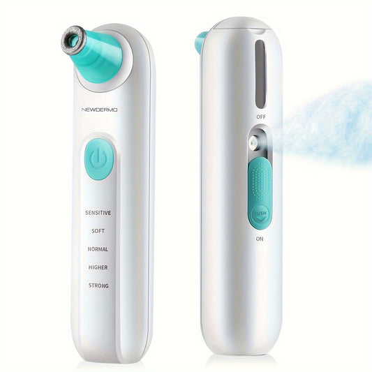 3-in-1 Diamond Microdermabrasion System - Exfoliates, Hydrates, and Removes Blackheads with 5 Diamond Tips and 5 Suction Levels for Radiant, Smooth Skin - Professional-Grade Skin Care for Beauty and Personal Use