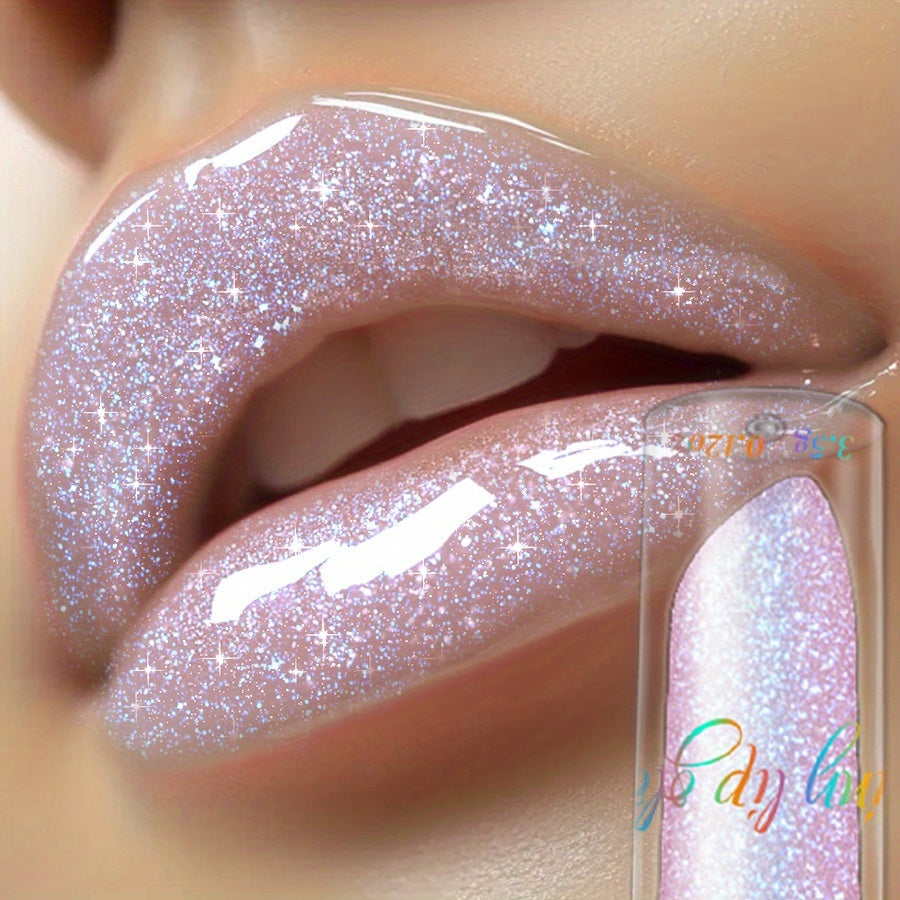 KAFURUX Long-Lasting Lip Glaze - Waterproof, Not Sticky, Natural Shine, Sparkle, Easy to Apply, All-Day Wear, Pink Lipstick for Women, Smooth Texture, Sleek Tube Design, Beauty Product, Lip Gloss For Girl/lady