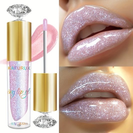 KAFURUX Long-Lasting Lip Glaze - Waterproof, Not Sticky, Natural Shine, Sparkle, Easy to Apply, All-Day Wear, Pink Lipstick for Women, Smooth Texture, Sleek Tube Design, Beauty Product, Lip Gloss For Girl/lady