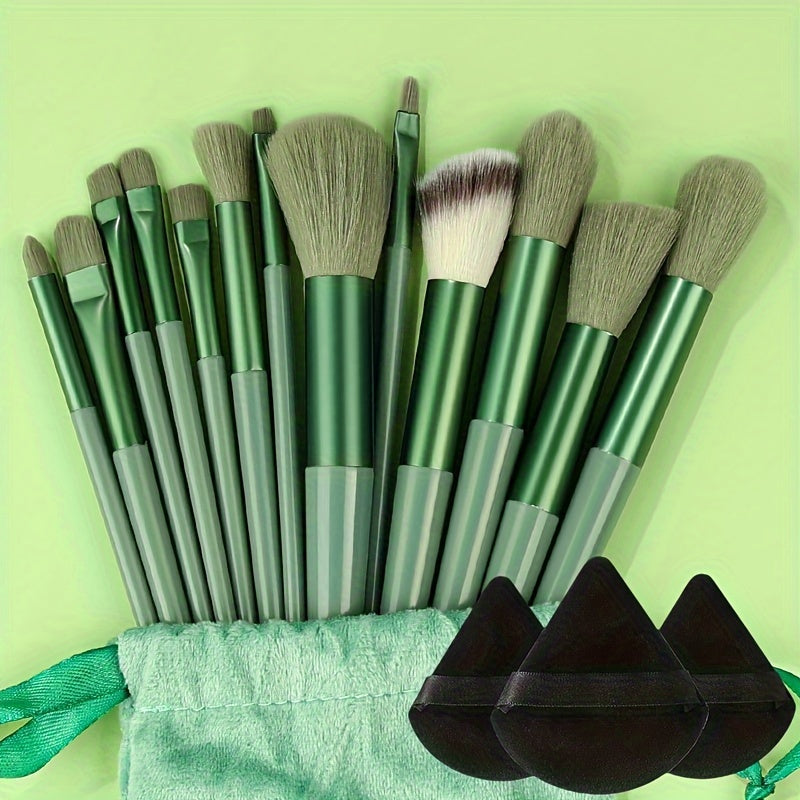 Makeup Brush Set Soft Fluffy Professiona Cosmetic Foundation PowdeiEyeshadow Kabuki Blending Make Up Brush Beauty Tool MakeupSponge Storage Bag