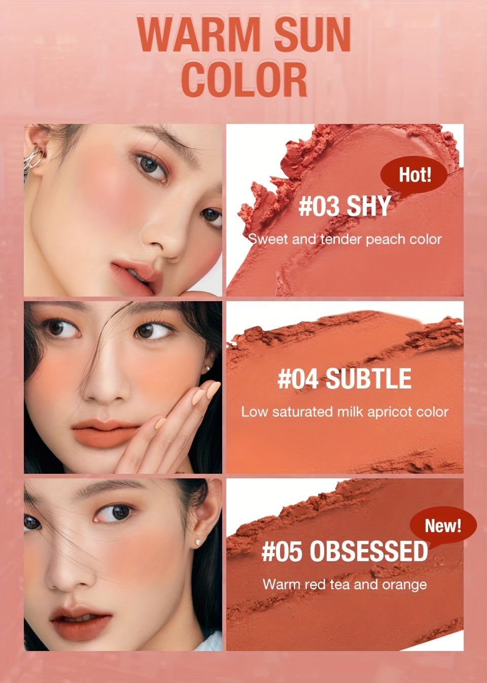 [Halloween trick or treat] O.TWO.O Makeup Blush Stick Hydrating Gloss Lip & Cheek 6 Colors Beauty Cosmetics Daily Essential otwoo