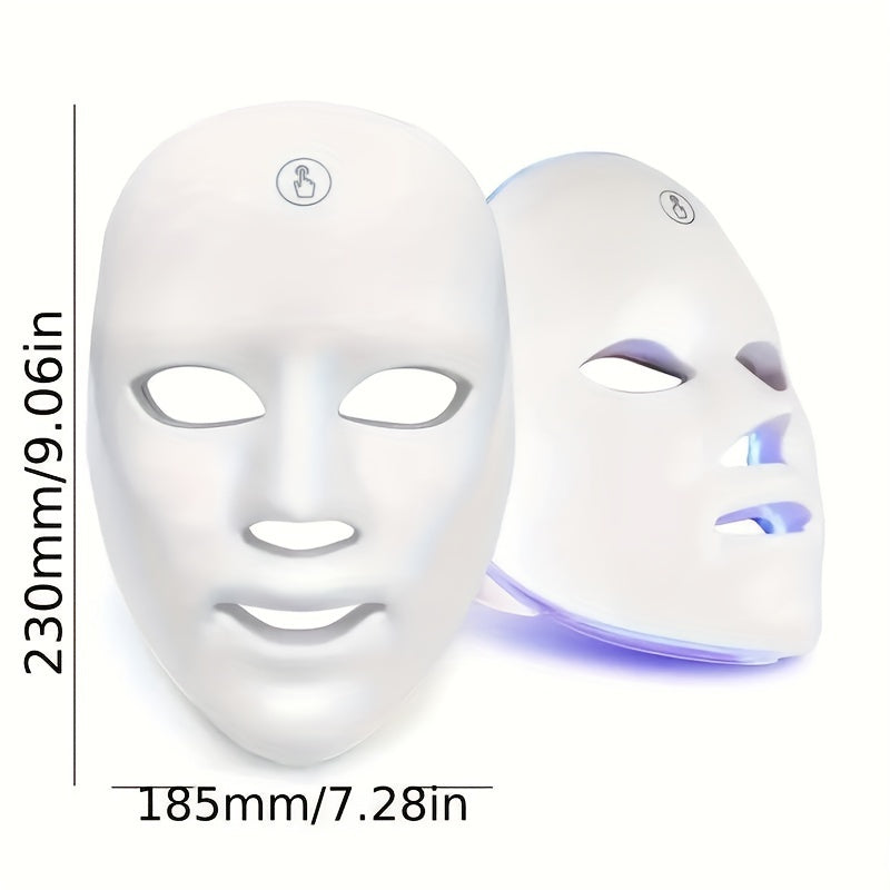 LED Face Mask With 7 Colors, Electric Beauty Facial Mask Instrument, Facial Skin Care Device