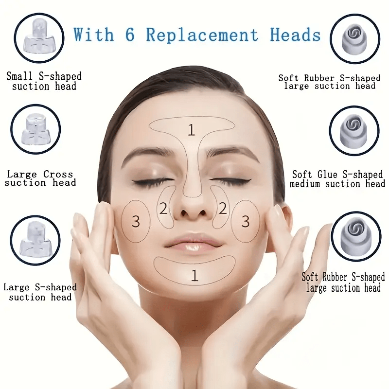 Rechargeable Pore Vacuum Cleaner, Electric Blackhead Remover, Water Circulation Facial Cleaning Tool, Deep Skin Pore Cleaning And Beauty Care, Digital Display, Pore Vacuum Cleaner, Ideal Gift For Christmas, Thanksgiving, New