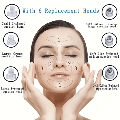 Rechargeable Pore Vacuum Cleaner, Electric Blackhead Remover, Water Circulation Facial Cleaning Tool, Deep Skin Pore Cleaning And Beauty Care, Digital Display, Pore Vacuum Cleaner, Ideal Gift For Christmas, Thanksgiving, New