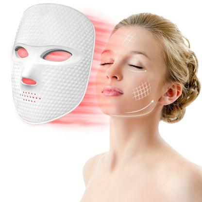 LED Face Mask With 7 Colors, Electric Beauty Facial Mask Instrument, Facial Skin Care Device