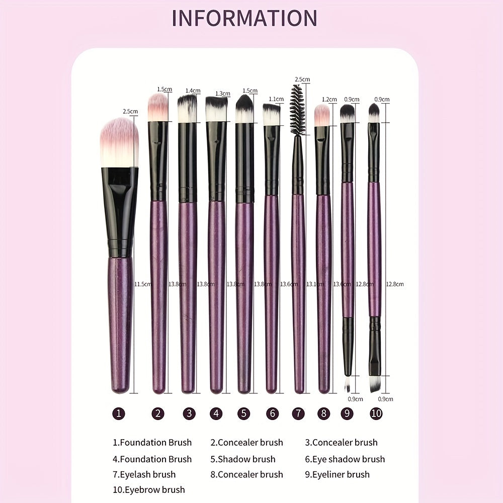 20Pcs Professional Makeup Brush Set - Ultra-Soft Bristles for Powder, Foundation & Eyeshadow - Seamless Application, High-Quality Cosmetics Brush Collection - Beauty Essentials