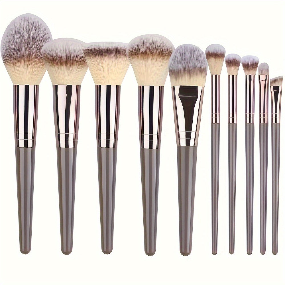 [10/15/18/20pcs Luxurious Makeup Brush Set] Luxurious 10/15/18/20pcs Makeup Brush Set - Premium, Multi-Function Beauty Tools for Flawless Foundation, Eyelash, Eyebrow & Eyeshadow Application - Ideal Gift for Christmas, Hallow