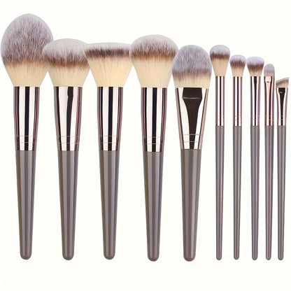 [10/15/18/20pcs Luxurious Makeup Brush Set] Luxurious 10/15/18/20pcs Makeup Brush Set - Premium, Multi-Function Beauty Tools for Flawless Foundation, Eyelash, Eyebrow & Eyeshadow Application - Ideal Gift for Christmas, Hallow