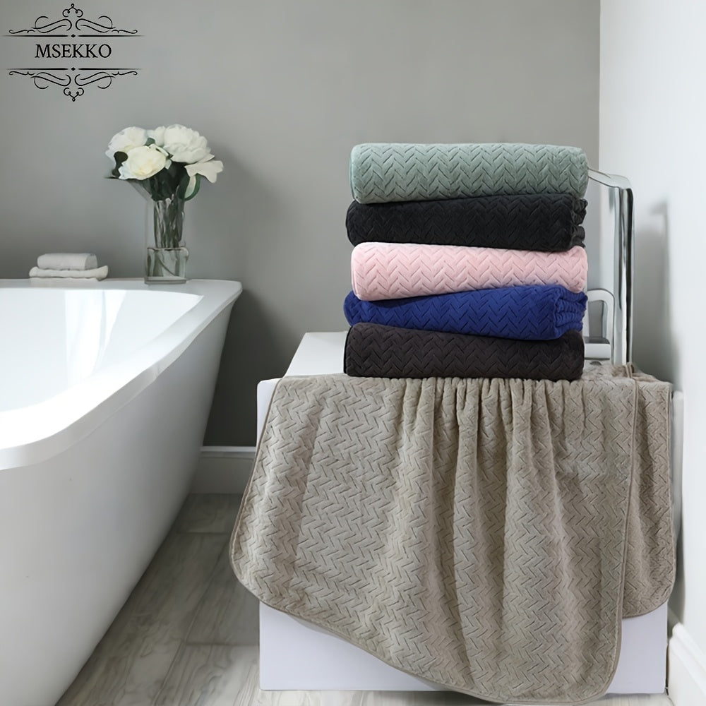 [High Quality Bath Towels] 8pcs Extra Large Bath Towels Set - High Quality 400GSM Microfiber Material - Including 4 Washcloths + 2 Hand Towels + 2 Bath Sheets Towels, Good Water Absorption, Beauty Makeup Accessories, Bathroom