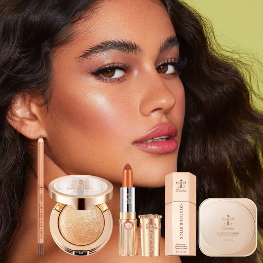 Beauty Essentials: Flawless Daily Makeup Complete 5pcs Set - The Ideal Gift For Women, The First Choice For Easter, Mother'S Day Gifts, To Surprise Her