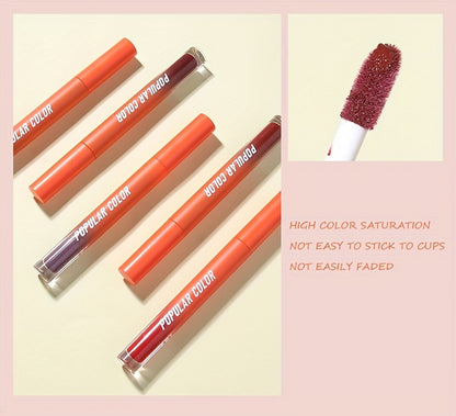 Beauty Matte Lip Gloss Glitter 19 Colors Long Lasting Moisturizing Liquid Makeup Rouge Lip Glaze Cosmetic, Liquid Lipstick, Lip Makeup For Music Festival