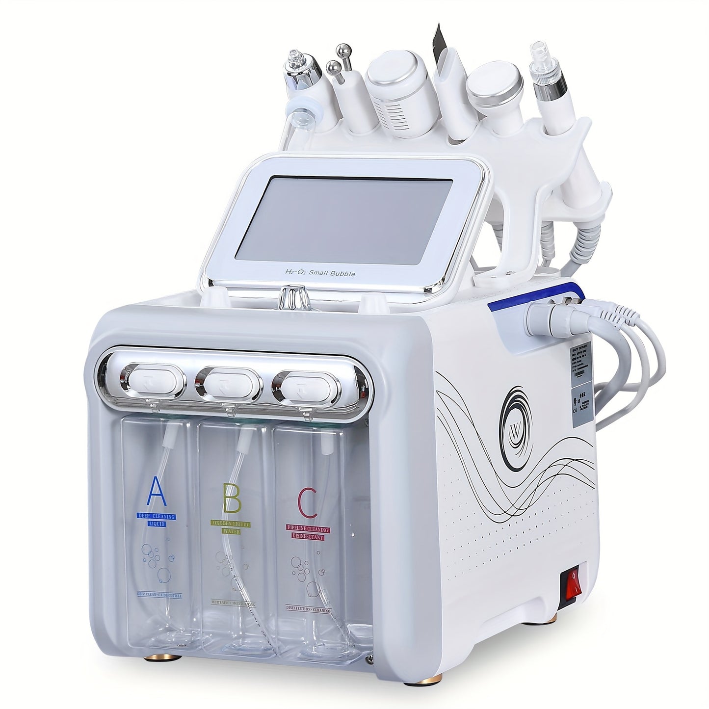 6-in-1 H2O2 Beauty Skin Cleaning Hydrogen-Oxygen Facial Machine, Facial Care Machine, Homeuse Beauty Instrument