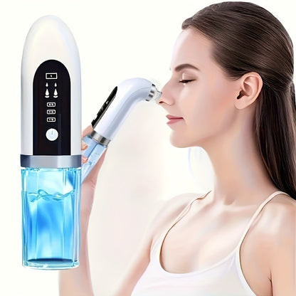 Rechargeable Pore Vacuum Cleaner, Electric Blackhead Remover, Water Circulation Facial Cleaning Tool, Deep Skin Pore Cleaning And Beauty Care, Digital Display, Pore Vacuum Cleaner, Ideal Gift For Christmas, Thanksgiving, New