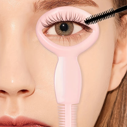 Everyday Beauty, Eyeliner Template & Mascara Applicator Kit with Eye Black Protective Film - Fragrance-Free, Manual Operation, No Batteries Required - Pink Tool for Perfect Makeup Application, Makeup Accessories