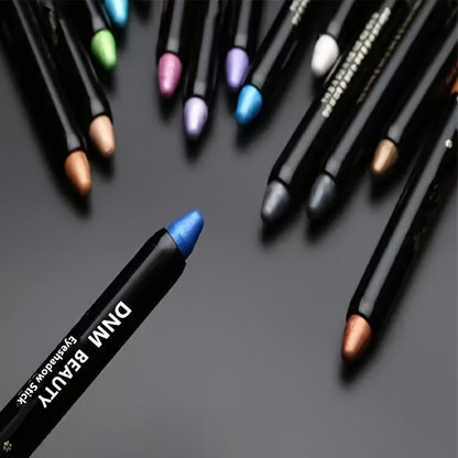 6-Piece Waterproof Eyeshadow Pencil Kit: Matte & Glitter Shades, Long-Wearing Twist-Up Set – Effortless Beauty On-The-Go