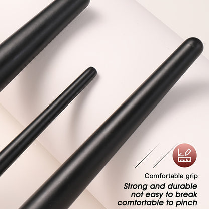 58-Piece Makeup Tool Set - Hydrophilic PU Blenders & Sponges Kit, Unscented, Suitable for Normal Skin, Includes 32 Matte Rose Gold Brushes, 10 Black Beauty Sponges, 10 Heart & Triangle Puffs, 2 Cleansing Pads, Hair Band, 2 Wr