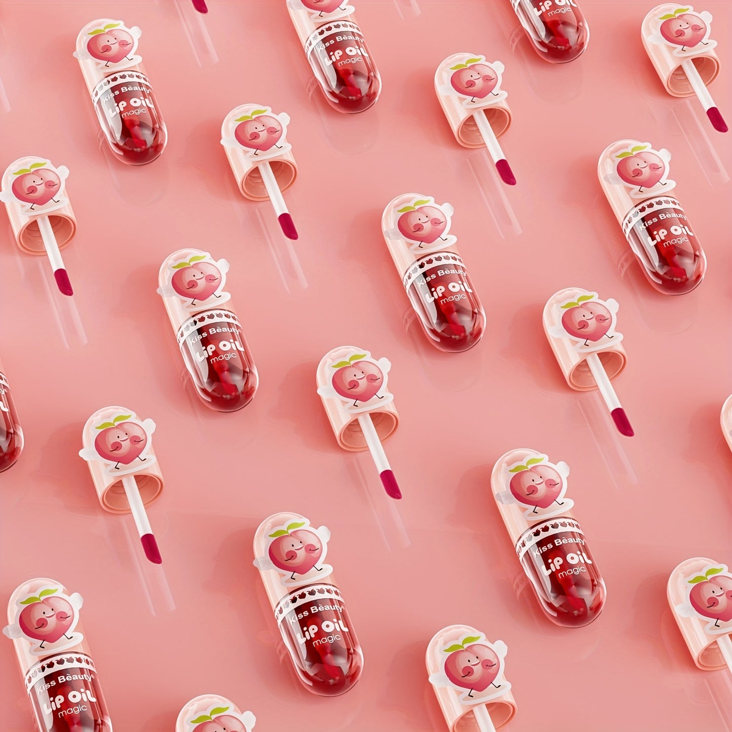 1pc Kiss Beauty Lip Oil Magic, Moisturizing Lip Balm, Waterproof Lip Gloss, All Skin Types, Exfoliating Lip Treatment, Valentine's Day Gift, 3.38oz Liquid