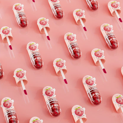 1pc Kiss Beauty Lip Oil Magic, Moisturizing Lip Balm, Waterproof Lip Gloss, All Skin Types, Exfoliating Lip Treatment, Valentine's Day Gift, 3.38oz Liquid