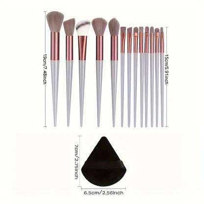 Makeup Brush Set Soft Fluffy Professiona Cosmetic Foundation PowdeiEyeshadow Kabuki Blending Make Up Brush Beauty Tool MakeupSponge Storage Bag