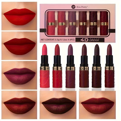 6-color Waterproof Non-stick Lipstick Hot Deal Beauty Matte Lipstick Set