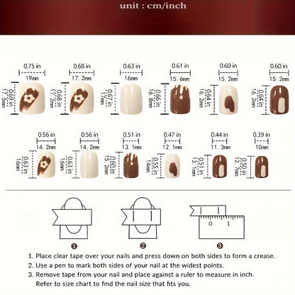 30pcs Glossy Cat Eye Press-On Nails - Cute Cat Face Design with Sparkling Accents, Short Ballet Shape Fake Nails for Hands & Feet, Pink Glossy Reusable Nail Art Stickers, Quick Beauty Fix