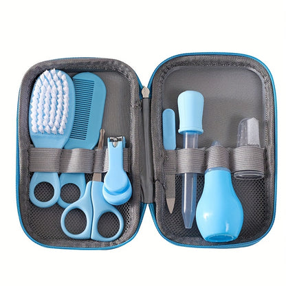 8pcs Medical Care & Beauty Kit - Portable 8-in-1 Safety Care Set, Nose & Tongue Cleaner, Ideal for Shower Gifts