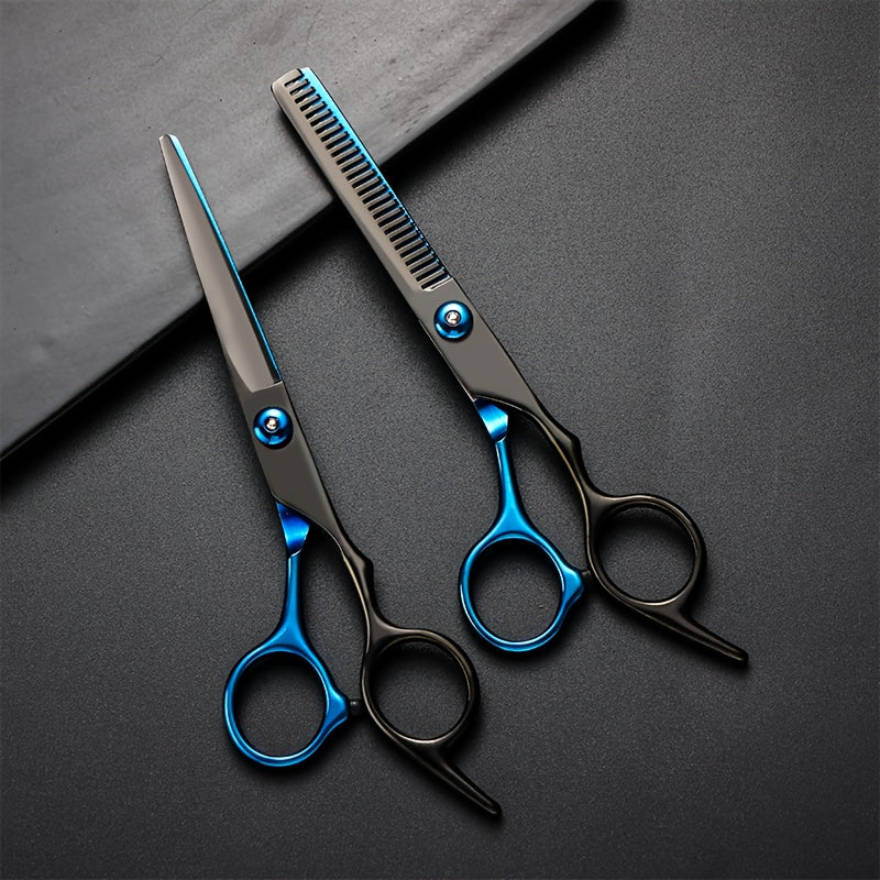 A Set of 1 Hair Cutting Tool, a 9pcs 6.0-Inch Hair Scissors Tool Kit, Professional Hair Cutting Tools Suitable for Home Hair Salons And Beauty Parlors.