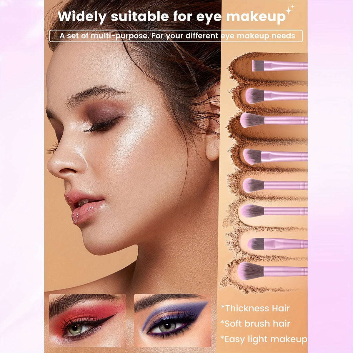 48-Piece Makeup Tools Set – Comprehensive Facial Makeup Kit with 25 Wand Brushes, Nylon Bristles, ABS Plastic Handle, for Normal Skin, Includes Washbag, Hair Ties, Wristbands, Mushroom Sponge, Thick Fan Puffs, Large Beauty