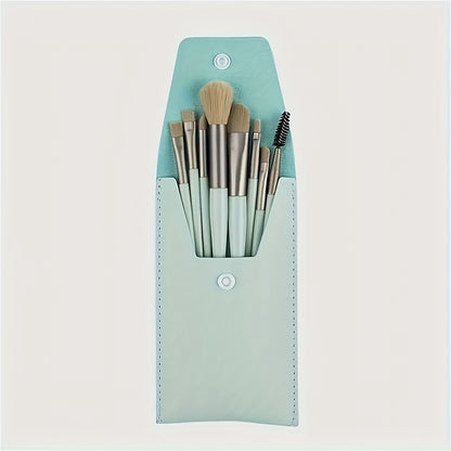 Synthetic Fibers Makeup Brush Set - Professional Foundation, Concealer, Eye Shadow, Blending Brushes - Manual Use, Plastic Handle Beauty Tools For Flawless Makeup Application