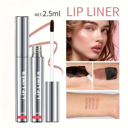 Lakerain -off Lip Liner | Gently Defines Retro 3D Lips, Waterproof Matte, Long-lasting & Smudge-proof, Creates All-day Natural Beauty Lips