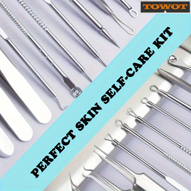 11pcs Blackhead Remover For Face, Professional Stainless Micro-Needling Removal Tools Kit, Needling Beauty Needle Elbow Hook Needle Tool, Pimple Popper Tool Kit For Quick And Easy Removal Of Pimples, Blackheads, Zit Removing